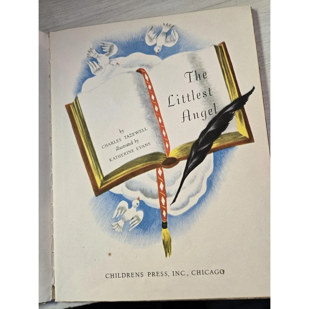 The Littlest Angel,‎ Charles Tazewell, hard cover 1946 8th printing, 1st edition